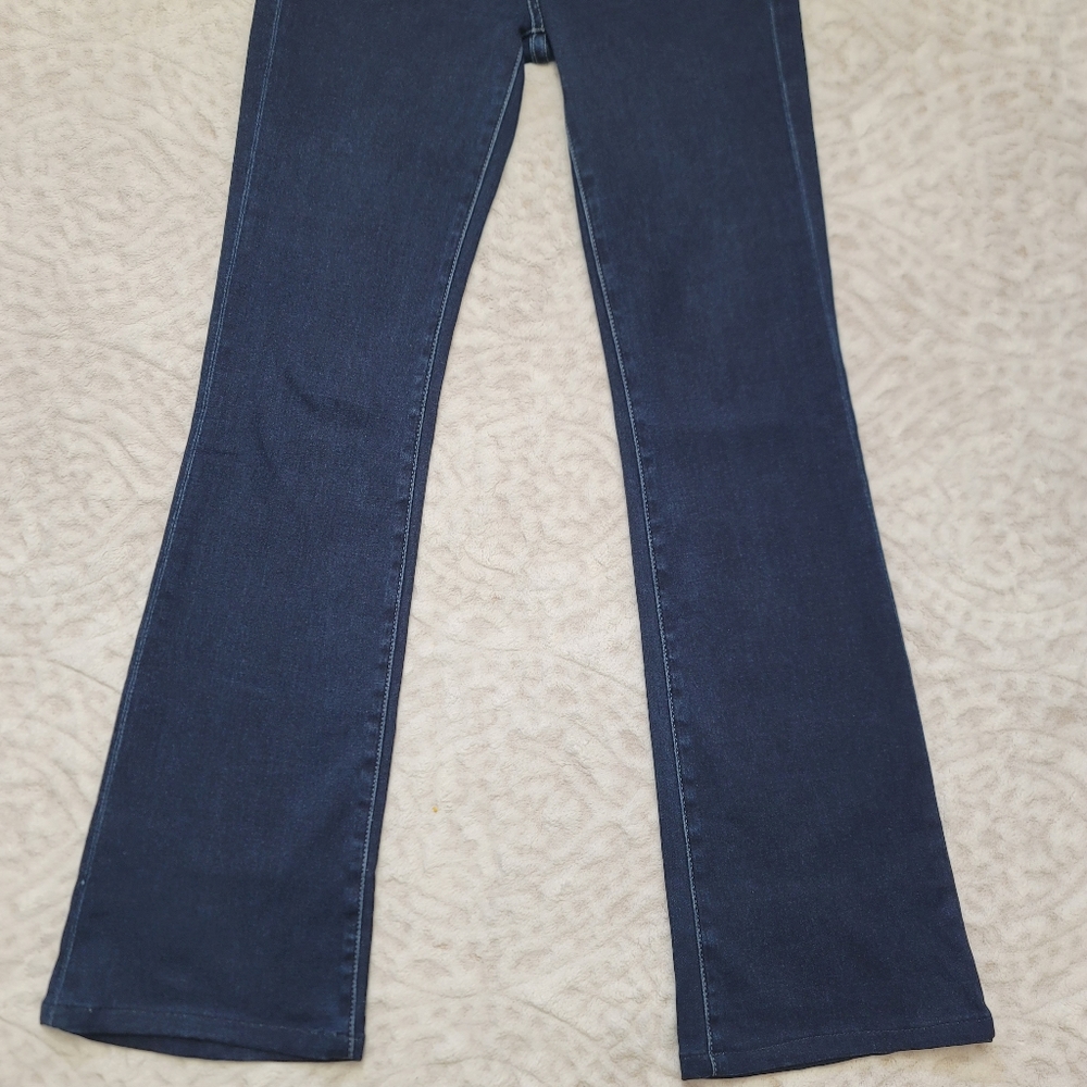 7 Seven For All Mankind The Skinny Bootcut Jeans Size 26 Women's Dark Blue - Picture 3 of 14